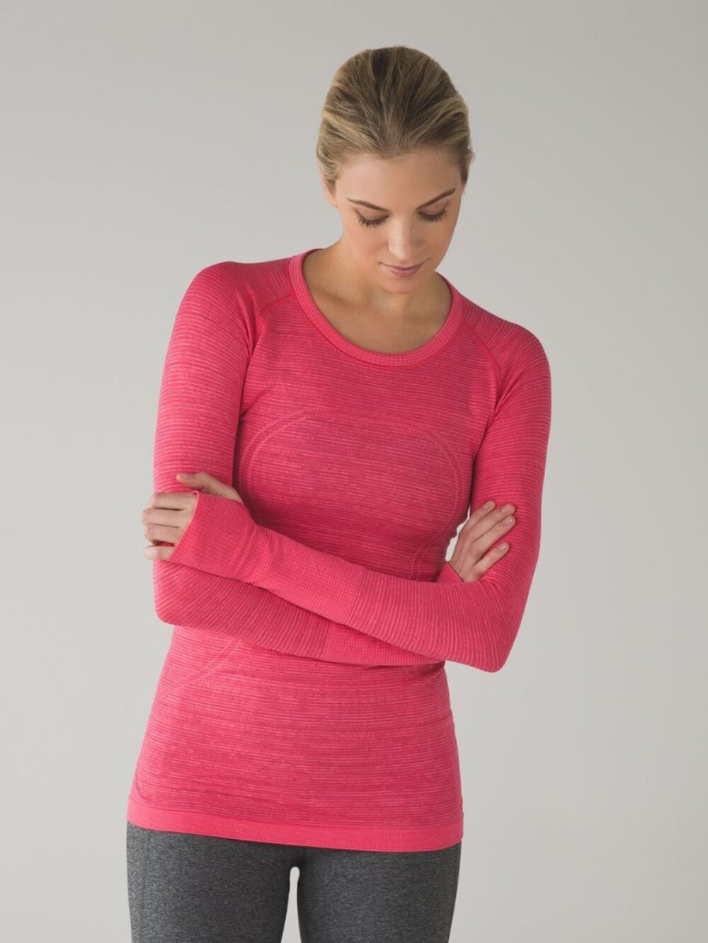 Lululemon Swiftly Tech Long Sleeve Crew Heathered Boom Juice NWT Size 10